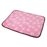 Pet Blanket Summer Winter Use Dog Cat Bed Mat Foot Print