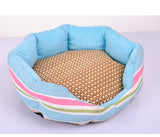 Dog Pet Breathable Sleeping Mat Bed Puppy Cat Doggie Cooling Pad Cushion Oval Grid Bamboo Mats