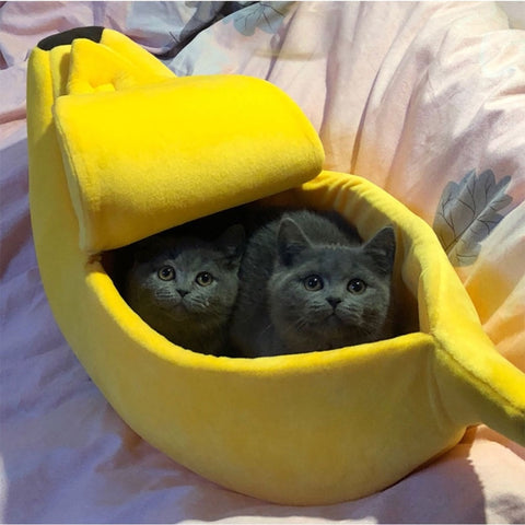 Portable Banana Cat Bed